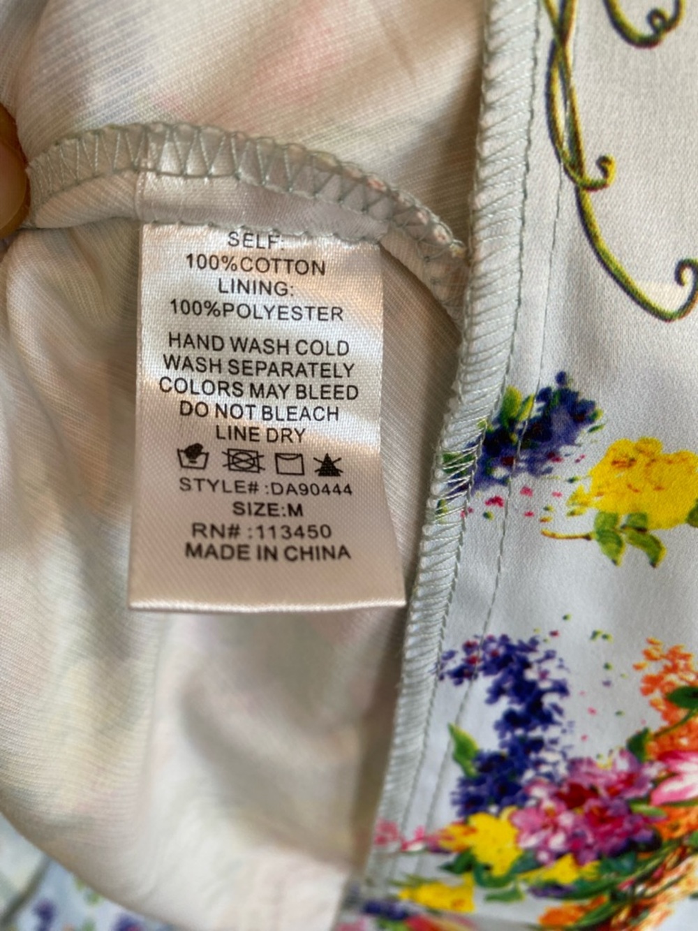 NWT Lulumari Floral Print Fit & Flare Dress Sz M - Picture 6 of 16
